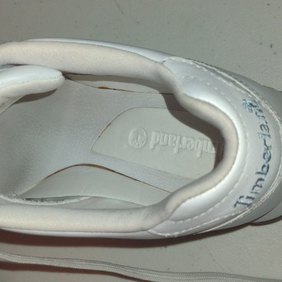 Timberland Metro Slim Womens  White Blue Leather Size 7 - Picture 12 of 12